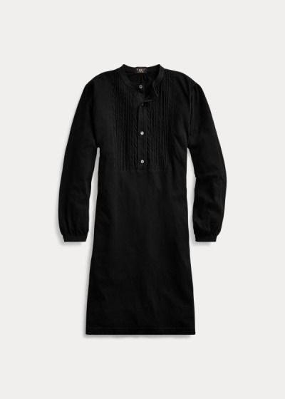 Vestidos Ralph Lauren Mujer Negros - Cotton Jersey Tunic - ULZEC5492